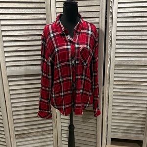 Rails Red and Black Plaid Button Down Shirt